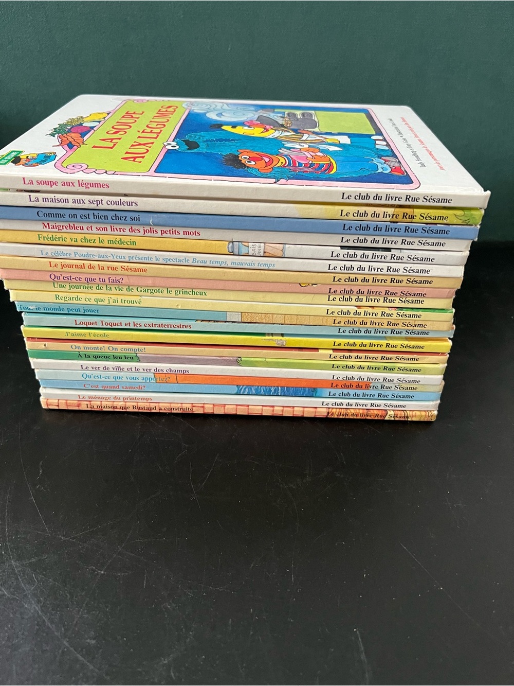 20 Vintage French Sesame Street - Kids Picture Books - Multicolor Covers